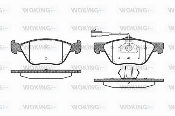 Brake Pad Set, disc brake (P4893.22)