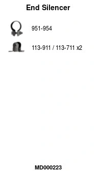 Rear Muffler (MD000223)