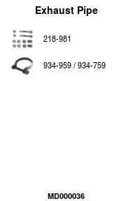 Exhaust Pipe (MD000036)
