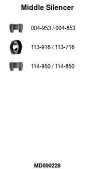 Centre Muffler (MD000228)