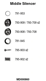 Centre Muffler (MD000860)