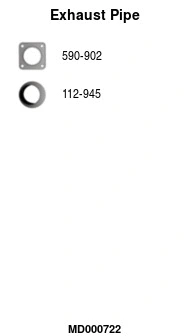 Exhaust Pipe (MD000722)