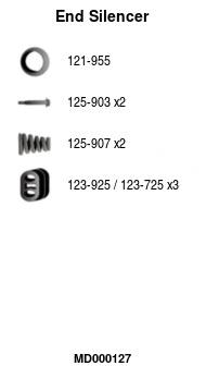 Rear Muffler (MD000127)