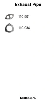 Exhaust Pipe (MD000876)