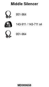 Centre Muffler (MD000658)