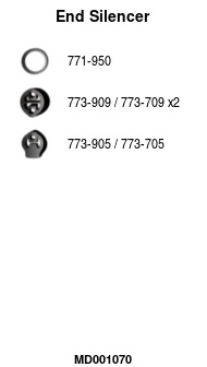 Rear Muffler (MD001070)