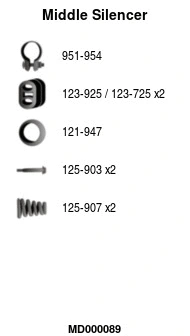 Centre Muffler (MD000089)