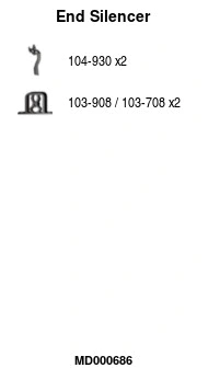 Rear Muffler (MD000686)