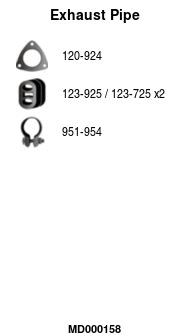 Exhaust Pipe (MD000158)