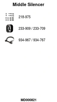 Centre Muffler (MD000821)