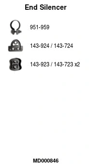 Rear Muffler (MD000846)