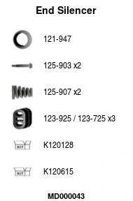 Rear Muffler (MD000043)