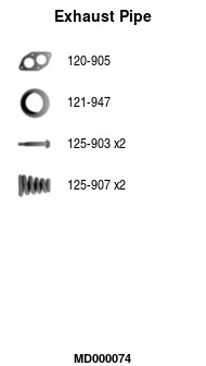 Exhaust Pipe (MD000074)