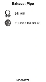 Exhaust Pipe (MD000872)