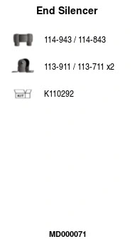 Rear Muffler (MD000071)