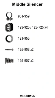 Centre Muffler (MD000126)