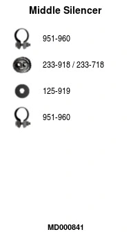 Centre Muffler (MD000841)