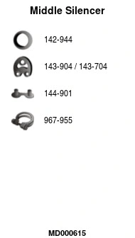 Centre Muffler (MD000615)