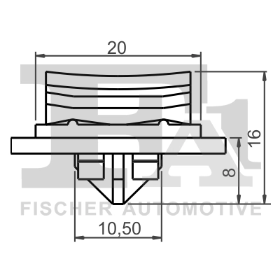 Retaining Clip, windows (13-40017.5)