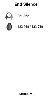 Rear Muffler (MD000716)