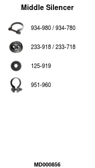 Centre Muffler (MD000856)