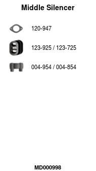 Centre Muffler (MD000998)