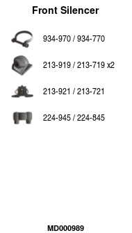 Front Muffler (MD000989)