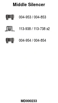 Centre Muffler (MD000233)