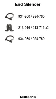 Rear Muffler (MD000918)