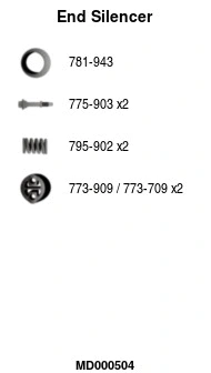 Rear Muffler (MD000504)