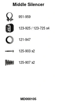 Centre Muffler (MD000105)