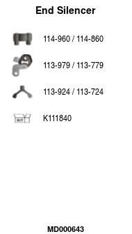 Rear Muffler (MD000643)