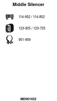 Centre Muffler (MD001022)