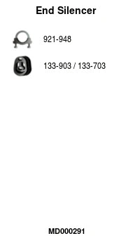 Rear Muffler (MD000291)