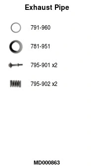 Exhaust Pipe (MD000863)