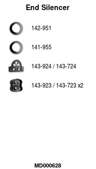 Rear Muffler (MD000628)