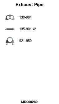 Exhaust Pipe (MD000289)