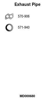 Exhaust Pipe (MD000680)