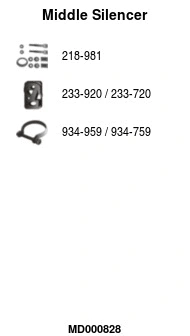 Centre Muffler (MD000828)