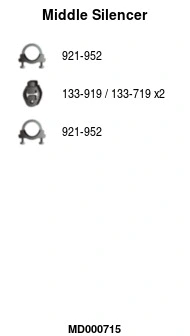 Centre Muffler (MD000715)