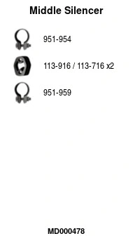 Centre Muffler (MD000478)