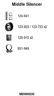 Centre Muffler (MD000235)