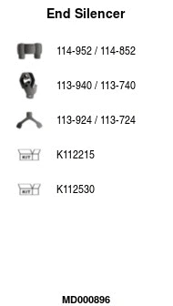 Rear Muffler (MD000896)