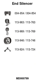 Rear Muffler (MD000799)