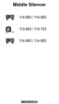 Centre Muffler (MD000524)