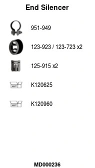 Rear Muffler (MD000236)