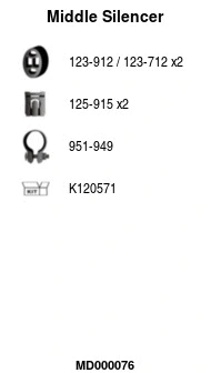 Centre Muffler (MD000076)