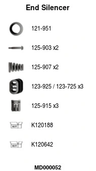 Rear Muffler (MD000052)