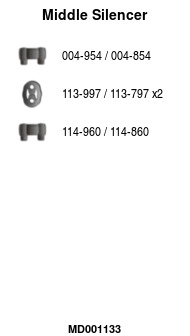 Centre Muffler (MD001133)