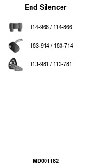 Rear Muffler (MD001182)